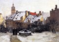 スティール・セオドア・クレメント 冬の午後 ミュンヘンの人物画家 トーマス・クチュール